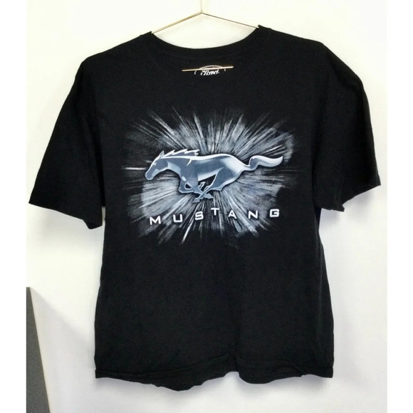 Vintage Men's Ford Mustang T-Shirt Black XL - Picture 1 of 8